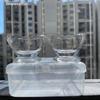 Boyizupha 2Pcs Transparent Glass Eye Wash Cup for Eye Rinse,Cleansing with Storage Container,Set of 2 view 4