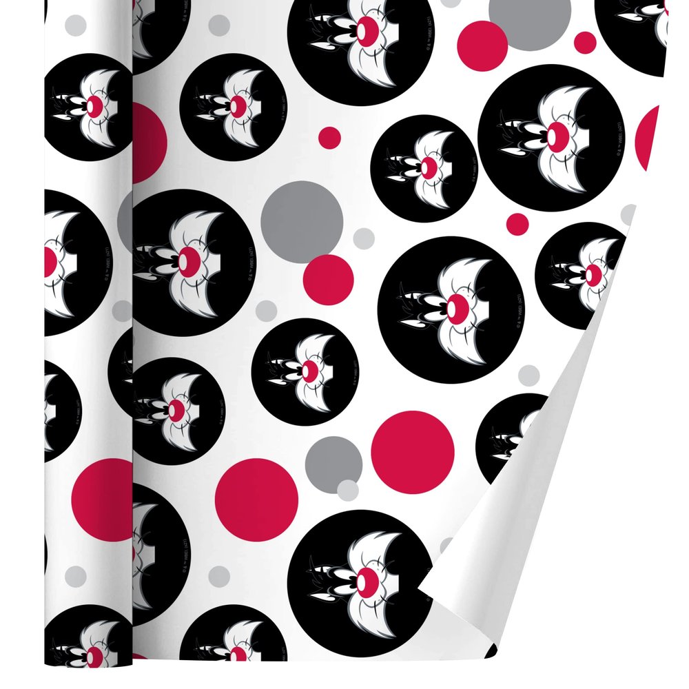 GRAPHICS & MORE Looney Tunes Sylvester Face Gift Wrap Wrapping Paper Roll