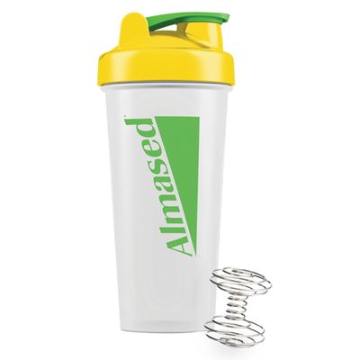 Almased Protein Shaker Bottle | For Protein Mixes | Smoothie Bottle | Perfect Shaker Cups for Protein Shakes and Preworkout, 24 Oz capacity (700 ML)