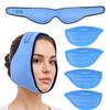 Comfpack Face Ice Pack Wrap for TMJ Relief with 4 Reusable Hot Cold Gel Packs, Wisdom Teeth Ice Pack Head Wrap for Tonsillectomy, Tooth Extraction & Teeth Removed, Oral Surgery, Cosmetic Injection view 1
