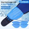 Comfpack Face Ice Pack Wrap for TMJ Relief with 4 Reusable Hot Cold Gel Packs, Wisdom Teeth Ice Pack Head Wrap for Tonsillectomy, Tooth Extraction & Teeth Removed, Oral Surgery, Cosmetic Injection view 3