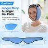 Comfpack Face Ice Pack Wrap for TMJ Relief with 4 Reusable Hot Cold Gel Packs, Wisdom Teeth Ice Pack Head Wrap for Tonsillectomy, Tooth Extraction & Teeth Removed, Oral Surgery, Cosmetic Injection view 4