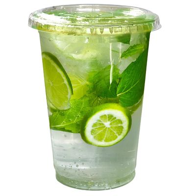 32 oz Plastic Cups with Lids | Iced Coffee Go Cups and Lids | Cold Smoothie | Clear Plastic Disposable Pet Cups | Ideal for Coffee, Parfait, Juice, Soda, Cocktail, Party Cups, Meal Prep (150)