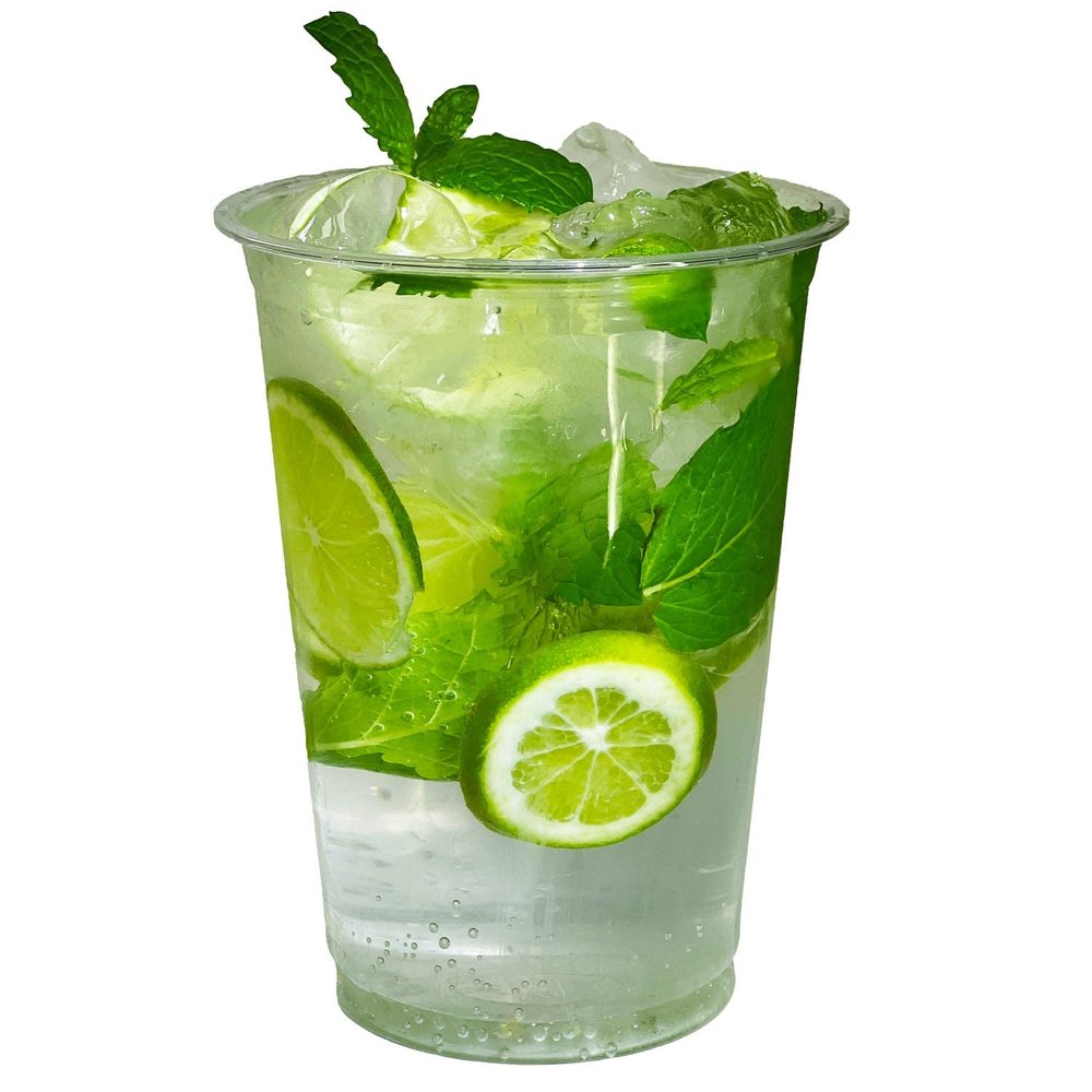 32 oz Plastic Cups | Clear Plastic Disposable Pet Cups | Crystal Clear Cup | Cold Smoothie | Iced Coffee Go Cups | Ideal for Coffee, Parfait, Juice, Soda, Cocktail, Party Cups, Meal Prep (250)