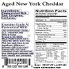 Aged New York Cheddar | 6-Pack | 8 oz Each | Artisan Cheese | Made with Whole Milk | Crafted in Small Batches | Jisa's Farmstead Cheese view 2