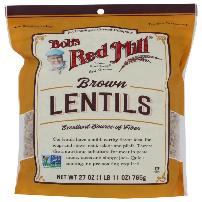 Bob's Red Mill Brown Lentils 27 oz Pkg