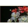 hanxiaoyishop Bonsai Tree Artificial Bonsai Jade Vase Decoration Bonsai Faux Peony Flower Potted Plant for Living Room TV Cabinet Bonsai Desktop Display Artificial Tree view 3