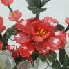 hanxiaoyishop Bonsai Tree Artificial Bonsai Jade Vase Decoration Bonsai Faux Peony Flower Potted Plant for Living Room TV Cabinet Bonsai Desktop Display Artificial Tree view 4