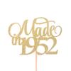 Atelier Elegance Made In 1952 Cake Topper, Birthday Cake Topper, Anniversary Cake Topper view 1