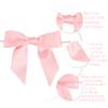 AIMUDI Baby Pink Satin Ribbon Bows 3.5" Light Pink Pretied Twist Tie Bows for Treat Bags Cake Pop Gift Wrapping Basket Wedding Favors Cookie Candy Bagging Baby Shower - 50 Counts view 4