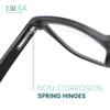 2SeeLife Oversized Blue Light TR-90 Reading Glasses for Men  Medium Fit, Sturdy Frame, Spring Hinges, Premium Readers, Black, +2.50 view 4