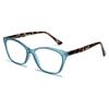 2SeeLife Large Cat Eye Reading Glasses For Women - Medium-Wide Faces, Durable Frame, Spring Hinges, Oversized Cateye Readers, Turquoise, +1.25 view 1