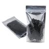 FERENLI 300 Pieces Stand Up Clear Zipper Lock Resealable Aluminum Mylar Foil Plastic Packaging Bag for Zip Heat Seal Package Lock with Tear Notch Long Term Food Storage 7.1x10.2 inch view 1