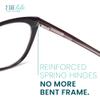 2SeeLife Narrow Cat Eye Reading Glasses for Women  SmallMedium Fit, Sturdy Frame, Spring Hinges, Stylish Cateye Readers, Purple, +3.00 view 4
