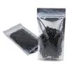 FERENLI 500 Pieces Stand Up Clear Front Zipper Lock Resealable Aluminum Mylar Foil Plastic Packaging Bag for Zip Heat Seal Package Lock with Tear Notch Long Term Food Storage 5.9x8.7 inch view 1