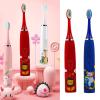 KIGHKX Kids Electric Toothbrushes Children's Sonic Toothbrush Cute Cartoon Teeth Whitening Toothbrush Soft Bristle Kids Baby Toothbrush + 6 toothbrush heads view 4