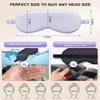 2Pack Silk Sleep Mask,IEKEODI Eye Mask for SleepingElastic Blackout Eye Mask & Blindfold for Full Night's Sleep,Travel and Nap(Black+Purple) view 2