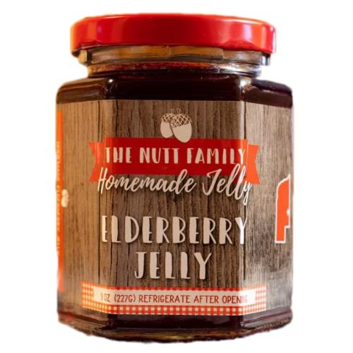 Elderberry Jelly | 9 oz. Jar | Nebraska Home Grown Ingredients | Nutt Family Jams & Jellies