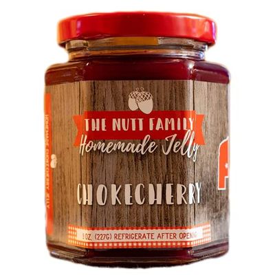 Chokecherry Jelly | 9 oz Jar | No Preservatives & No Cornsyrup | All Natural | Nebraska Home Grown Ingredients | Nutt Family Jams & Jellies