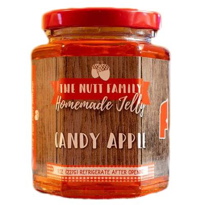 Candy Apple Jelly | 9 oz Jar | Nebraska Home Grown Ingredients | Nutt Family Jams & Jellies