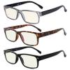 Eyekepper 3 Pack Computer Reading Glasses - Stylish Blue Light Blocking Readers for Women Men +0.50 view 1