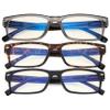 Eyekepper 3 Pack Computer Reading Glasses - Stylish Blue Light Blocking Readers for Women Men +0.50 view 2