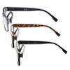 Eyekepper 3 Pack Computer Reading Glasses - Stylish Blue Light Blocking Readers for Women Men +0.50 view 3