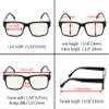 Eyekepper 3 Pack Computer Reading Glasses - Stylish Blue Light Blocking Readers for Women Men +0.50 view 4