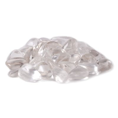 1/2LB Large White Clear QuartzTumbled Stone Specimen Collection Pocket Worry Healing Crystal