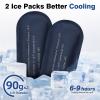 apollo walker Insulin Cooler Travel Case Diabetic Medication Cooler with Ice Packs and Insulation Liner insulin cooler travel case tsa approved view 3