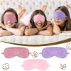 Geyoga 8 Pieces Plush Eye Masks Bulk Eye Covers for Sleeping Faux Fur Eye Mask Slumber Party Favors Masks for Women view 3