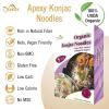 Apexy Organic Shirataki Konjac Noodle 8 Pouches Total 42.24oz. Low Calorie, Low-Carb Gluten Free, Vegan, Keto and Paleo-Friendly. (Angel Hair & Spaghetti Shapes Combo) view 2