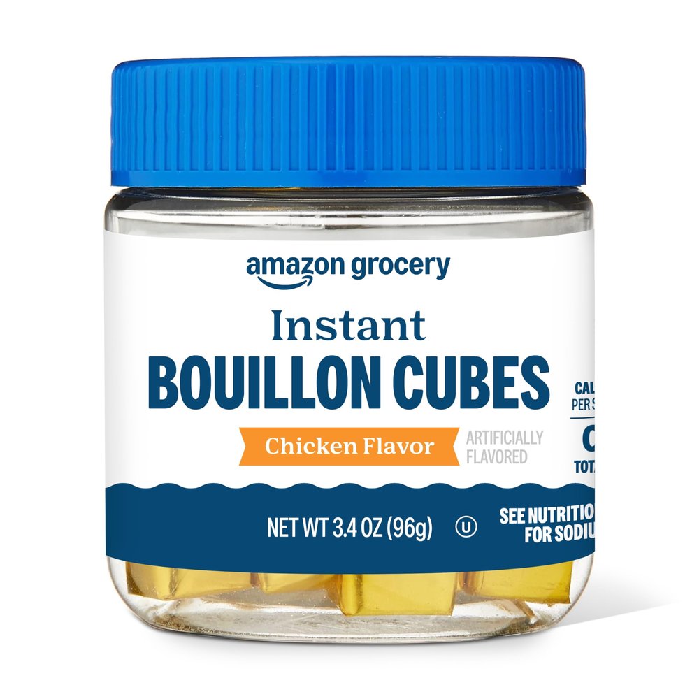 Amazon Fresh, Instant Bouillon Cubes, Chicken Flavor, 3.4 Oz