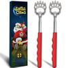 2 Extendable Back Scratchers, Santa's Claws Telescopic Back Massager in Christmas Gifts Box, Funny Christmas Stocking Stuffer for Men, Dads Women, Adults. Christmas Bear Claw Massage Tool for Back view 1