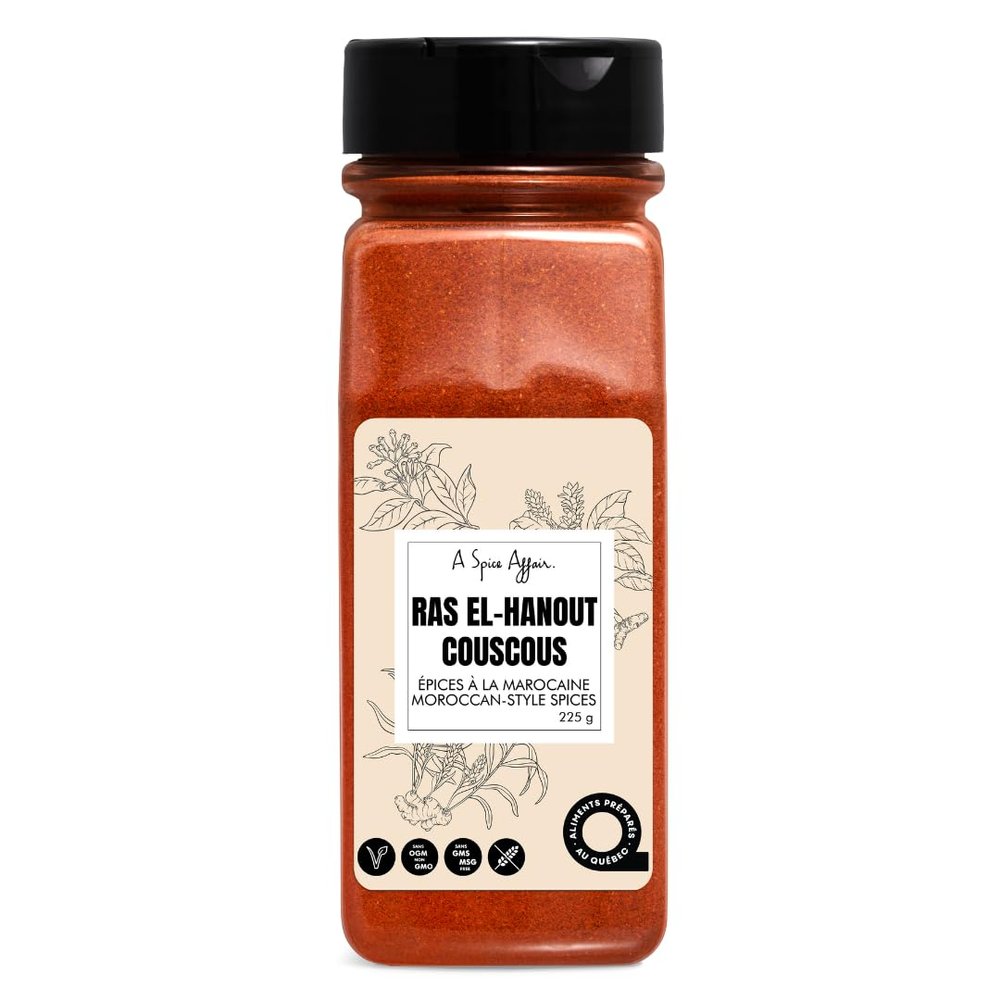 A Spice Affairs Ras El-Hanout Moroccan Spice - 225 g (7.9 oz) - Ras-El Hanout Spice and Seasoning Blend, Moroccan Spice Blend
