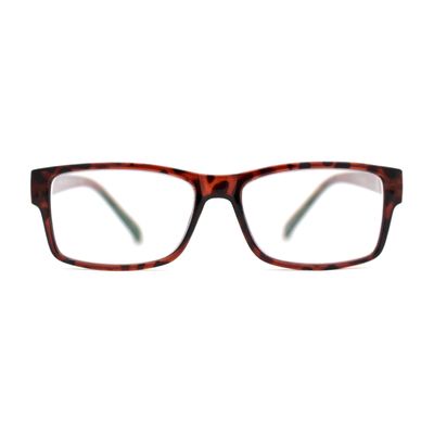 SA106 Classic Plastic Narrow Rectangle 3 Focal Progressive Reading Glasses (Tortoise, 3.00, x)