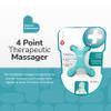 BioSwiss Handheld Full Body Massager, 4-Leg Pressure Point Massage Tool for Back, Neck, and Shoulder, Portable Manual Massager view 2
