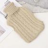 2L Large Capacity, Hot Water Bottle with Cover, Transparent Natural Rubber, Super Soft and Durable Hot Water Bag for Adults or Kids for Neck and Shoulder (Color : Beige) view 1