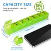 2-Pack Large Weekly Pill Organizer,Vitamin Pill Box Organizer 7 Day with Big Compartments, Am Pm Pill case for Travel,XL Medicine Organizer 14 Day for Fish Oils, Vitamin Holder Supplement view 3