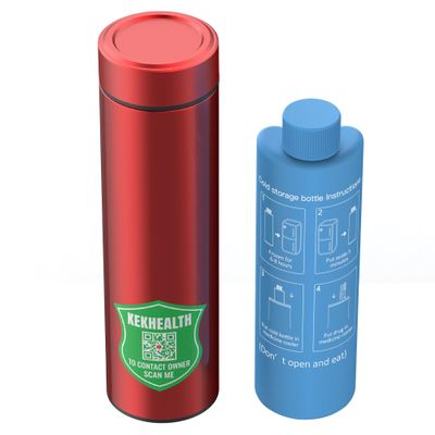 KEKHEALTH Compact 60H Insulin Pen Cooler Trave Case Diabetes Medication Cooler for Travel Medicine Storage TSA Approved Epipen Carry Case with QR Medical TagRed