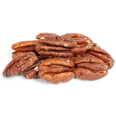 Gourmet Toasted Unsalted Pecans by Its Delish, 1 lb Bulk Bag Oven Fresh Dry Roasted Pecan Nuts Halves Unsalted - Keto, Kosher