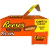 REESE'S Milk Chocolate Snack Size Peanut Butter Cups, Candy Pantry Pack, 13.75 oz (25 Pieces) view 1