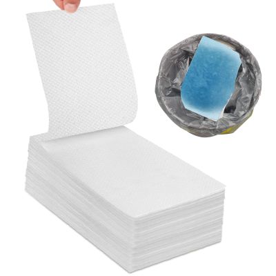 100 Count Super Absorbent Commode Pads, AHIER Disposable Bedside Absorbent Pad for Commode Liners, for Bedside Commode Liners, Adult Commode Chair, Portable Toilet Bag