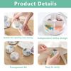 2PCS Pill Organizer 2 Packs Portable Travel Pill Box Round Rotatable Pill Case 4 Large Compartments Medicine Organizer for Vitamin Fish Oil Pills Supplements (Grey + White) view 2