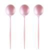Silver Spoons OPULENCE COLLECTION DISPOSABLE SPOONS | Heavy Duty Plastic Flatware | 20 Spoons | for Upscale Wedding and Dining (Blush Pearl) view 1