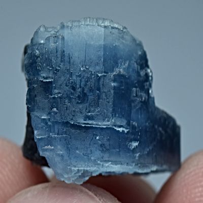 18 Carat Unusual Deep Blue Vorobyevite Beryl Rosterite Crystal