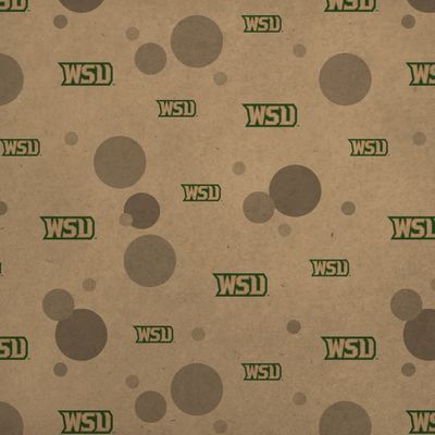 GRAPHICS & MORE Wright State Secondary Logo Premium Kraft Gift Wrap Wrapping Paper Roll