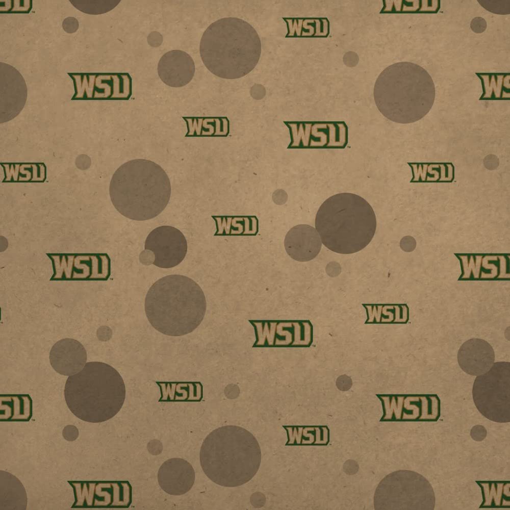 GRAPHICS & MORE Wright State Secondary Logo Premium Kraft Gift Wrap Wrapping Paper Roll