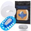 2 Sensor Patches & Overlay Case for Dexcom G6 Transmitter : Adhesive Overpatch Cover (Blue) view 1