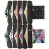 MUMBABY 12 Pieces Set 2 Pieces Mini Wet Bags and 10 Pieces Charcoal Bamboo Mama Cloth/Menstrual Pads/Reusable Sanitary Pads (Black Lace & Corn Field, 10 inch) view 1